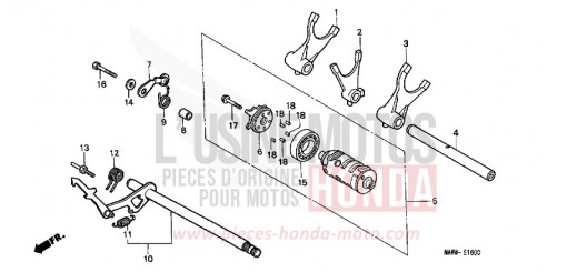 GEARSHIFT DRUM XL600VW de 1998